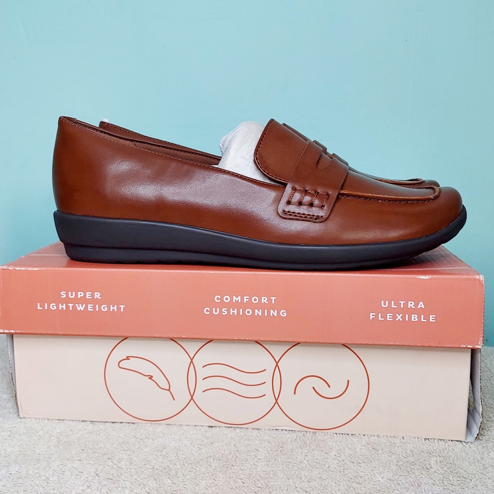 Easy Spirit Aerily Medium Brown Loafers Women's Size 8M Brand New In Box - Picture 13 of 16